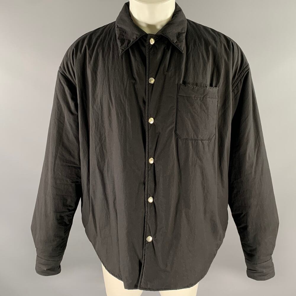 JOHN ELLIOTT Size S Black Cotton Shirt Jacket Long Sleeve Shirt